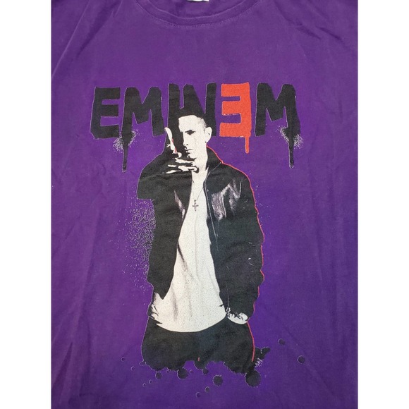 Eminem Purple L T Shirt High Quality Tight Stitch by A Unique Collection - Picture 2 of 5